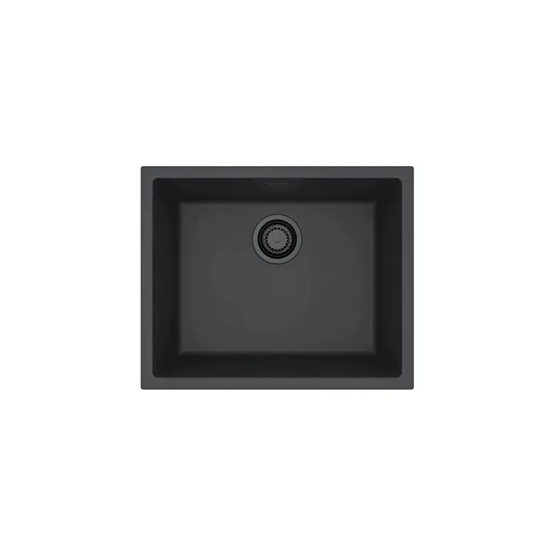 Virtuves izlietne Alveus, 55 cm x 45 cm x 19.8 cm, melna