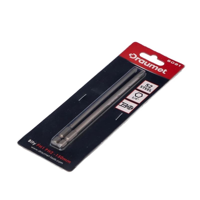 Uzgriežņu atslēgu komplekts Draumet PH1, PH2 150 mm