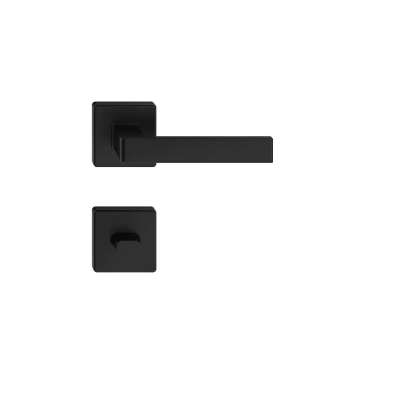 Durvju rokturu komplekts, iekštelpām Metal-Bud Economy Black ERGO LINE, melna