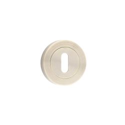 Door key escutcheon for key brass