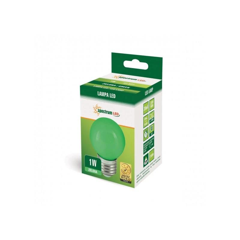 Spuldze led spectrum p45 1w 25w zaļa