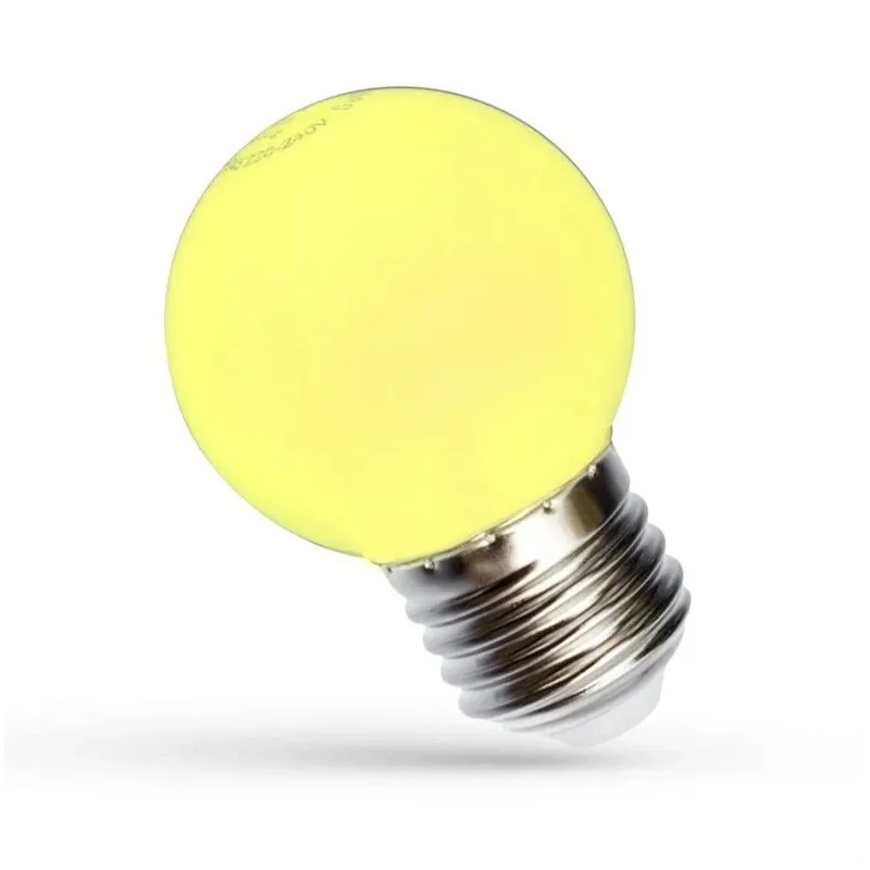 Lemputė Spectrum LED, P45, geltona sp., E27, 1 W, 20 lm