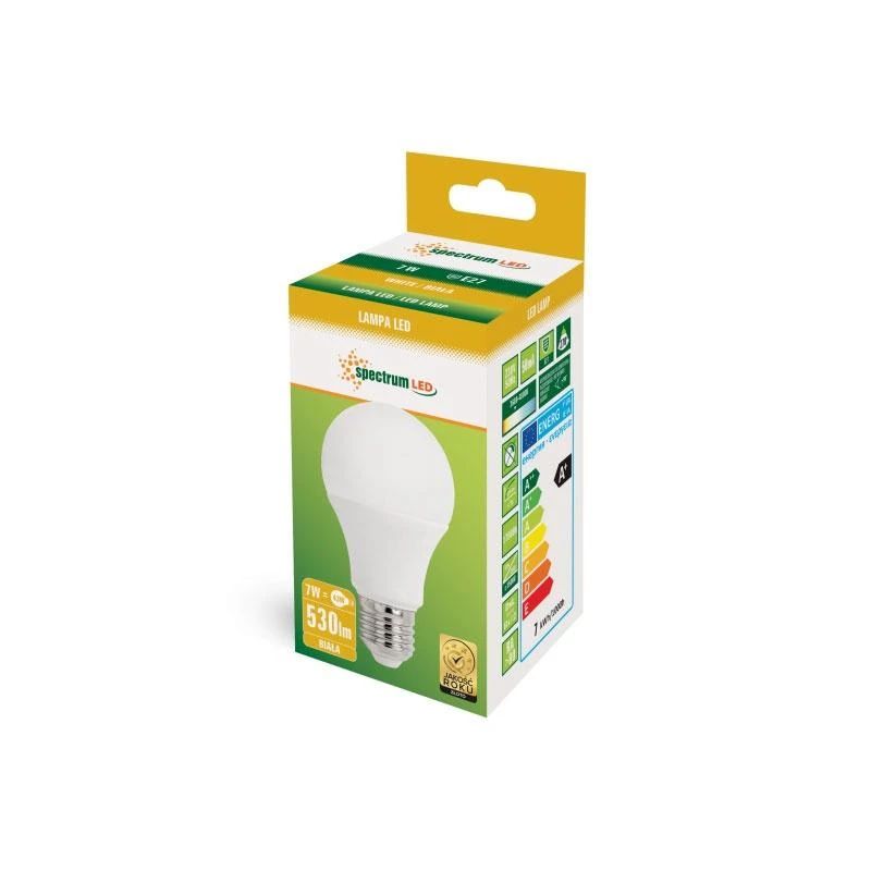 Spuldze led e27 a60 7w 4000k 610lm
