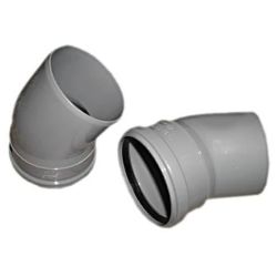 Kanalizācijas caurules 30° līkums Wavin D110mm. PVC