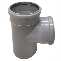 Kanalizācijas caurules trejgabals Wavin D110mm. 88°. PVC