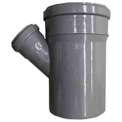 Vidaus kanalizacijos trišakis Wavin. DIA 50 - 110 mm. 45°