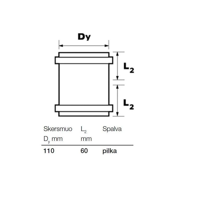 Socket s&w double 110 pvc. grey