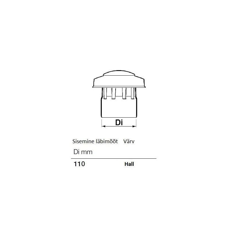 Ventiliacinis stogelis Wavin. DIA 110 mm