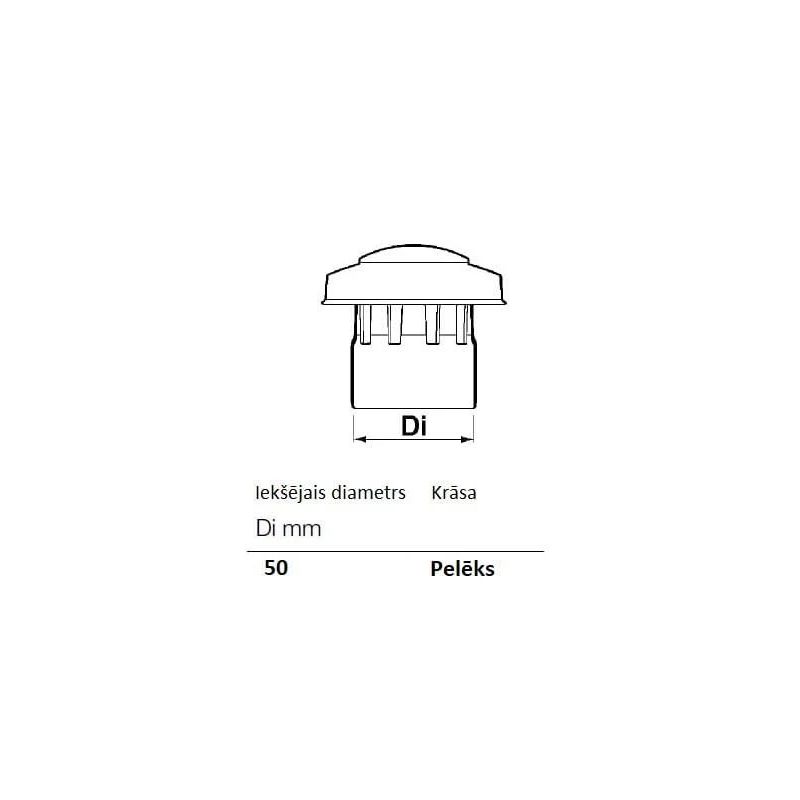 Ventilation trap diameter - 50 mm