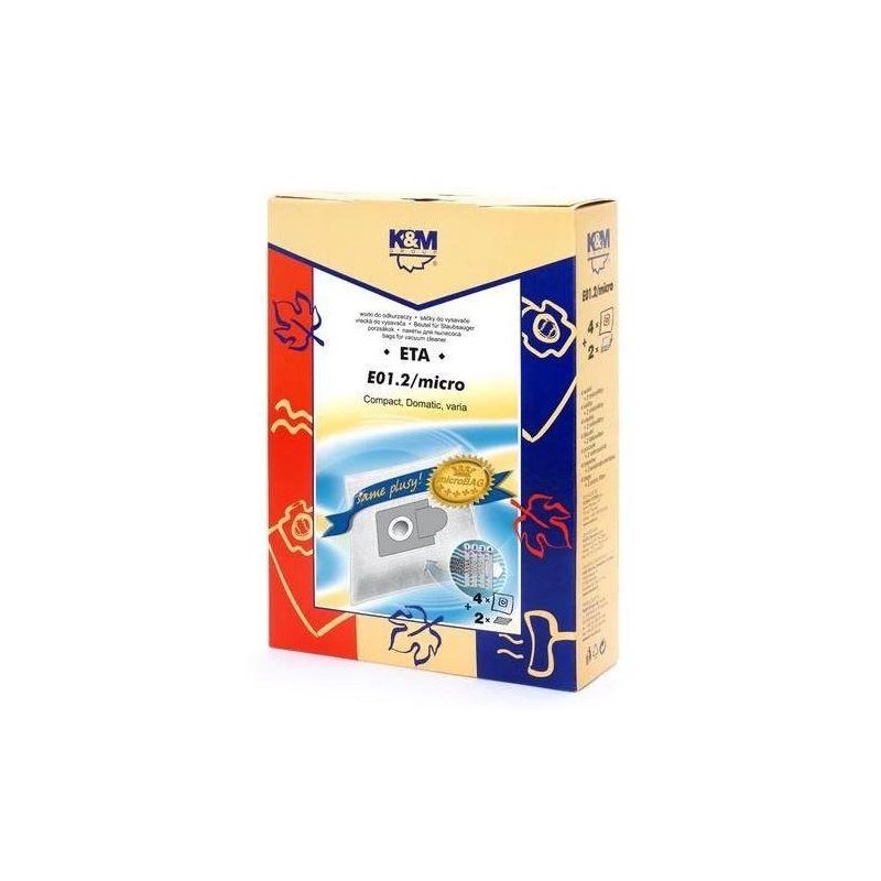 K&M Vacuum Cleaner 4 Bags + 2 Microfilters
