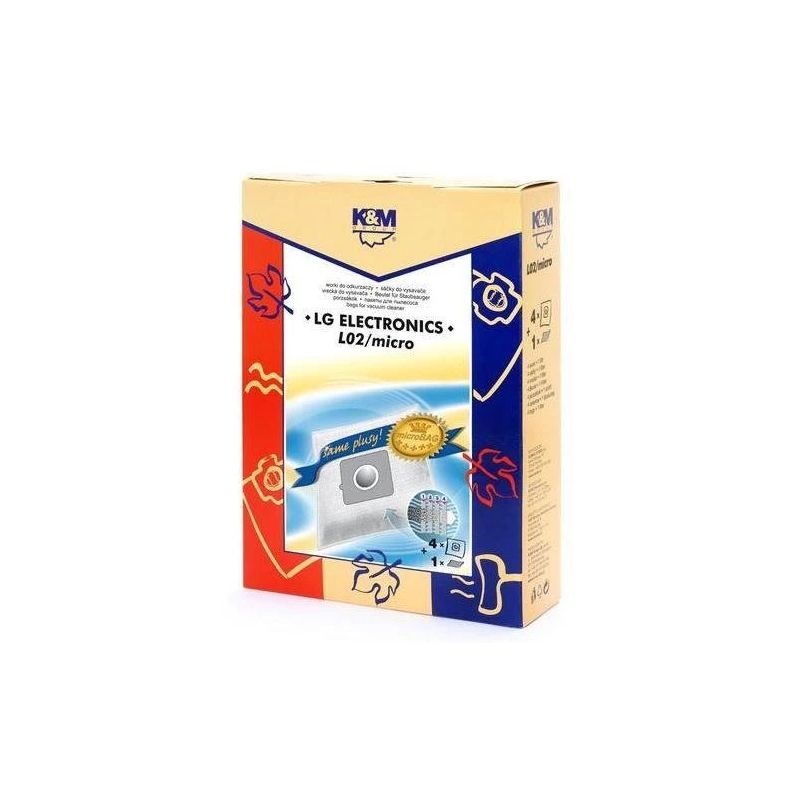 K&M Group Vacuum Cleaner Bags 4pcs + Microfilter