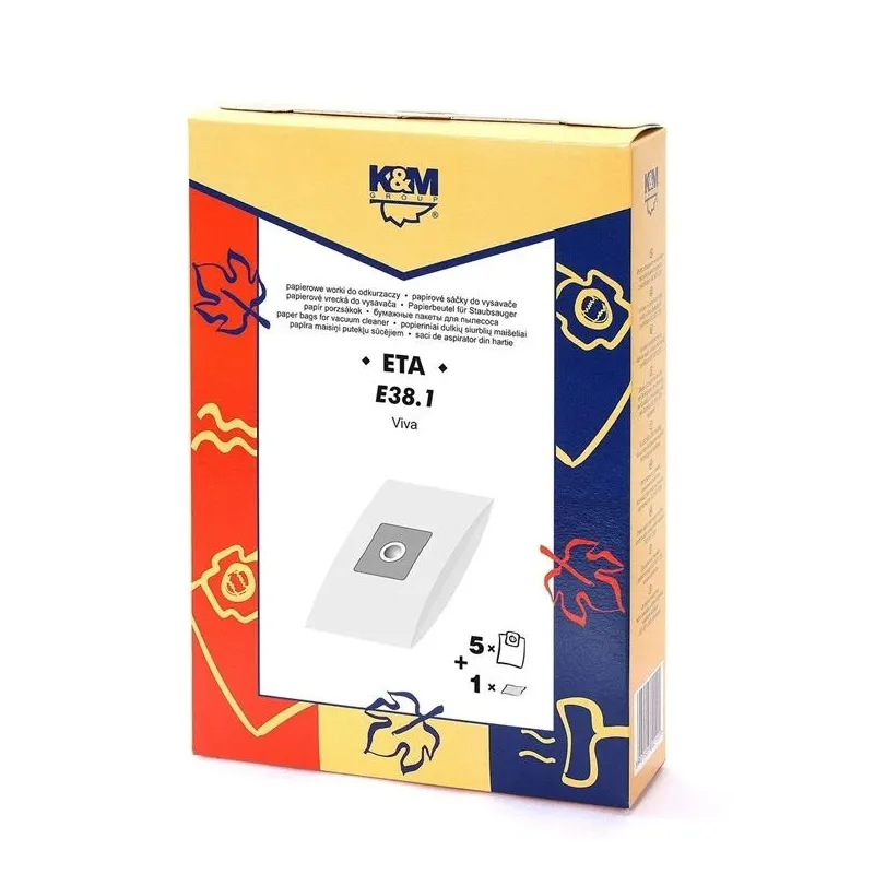 Dulkių siurblio maišelis K&M E38