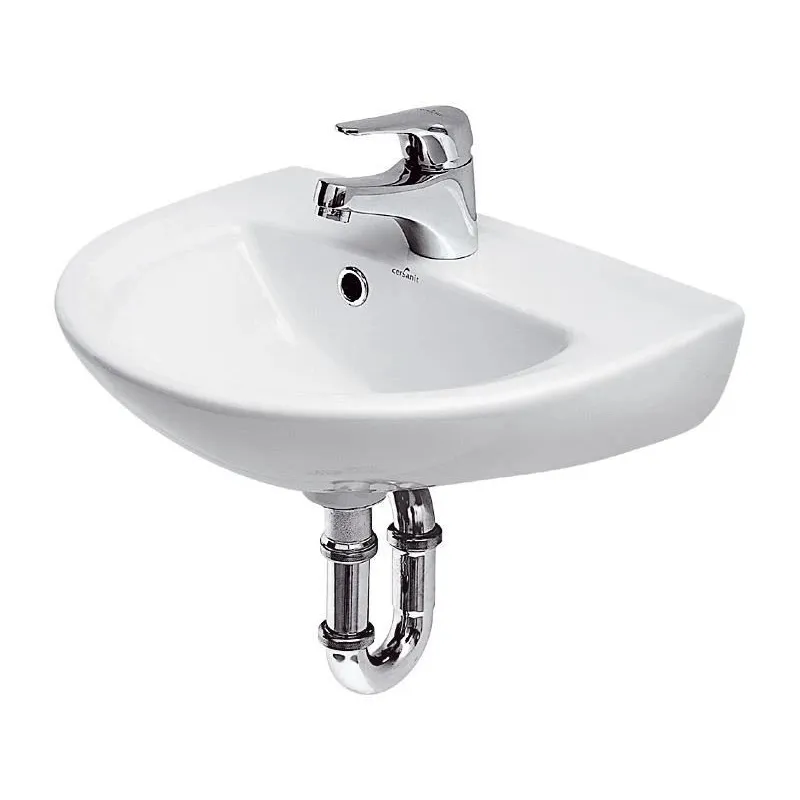 Vannas istabas izlietne Cersanit President, keramika, 44.5 cm x 35 cm x 16 cm, balta krās.