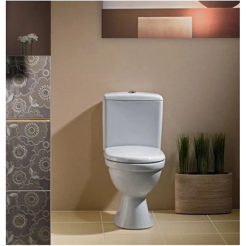 Tualete, novietojams Cersanit Merida MR010B, ar vāku, 355 mm x 670 mm