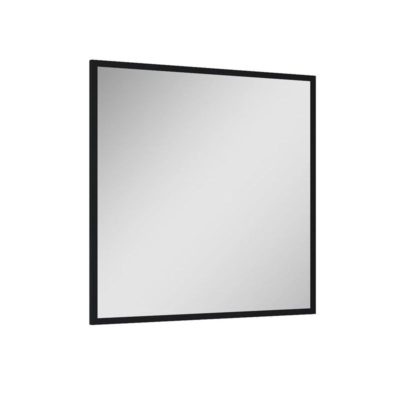 Mirror with black frame 80x80 cm 19 mm