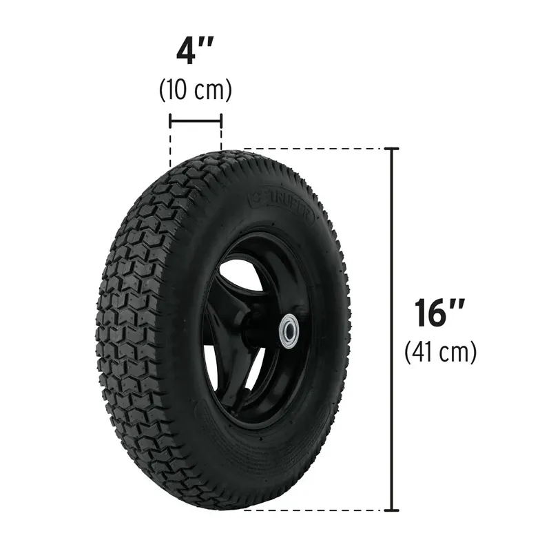 Ķerra Truper 11777, melna krās., 120 l
