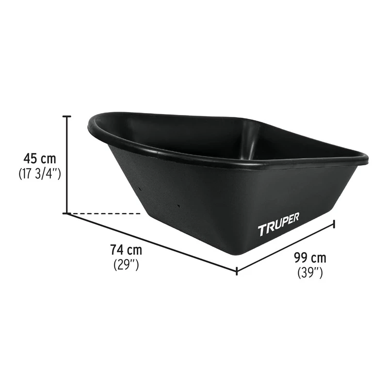 Ķerra plastmas. tilpni 120l 580kg truper