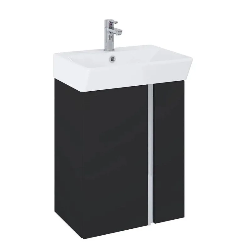 Vannas istabas skapis ar izlietni Elita, melna, 31 cm x 44.8 cm x 70.7 cm