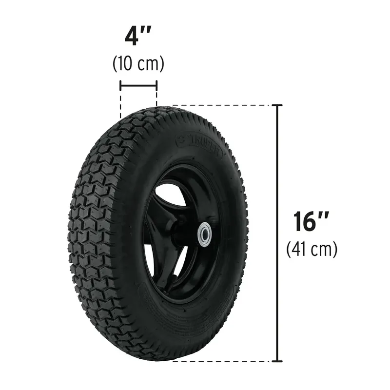 Wheelbarrow plastic tr 120l 580kg truper