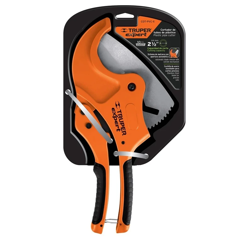 Plastmasas cauruļu šķēres truper 63mm