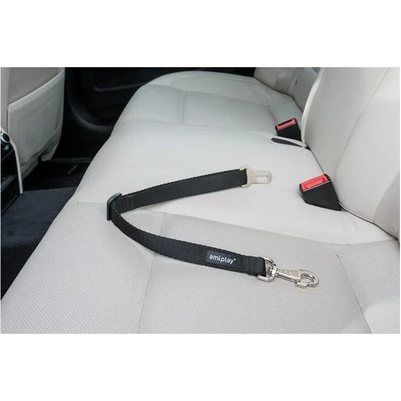 Automašīnas drošības josta dzīvniekiem Amiplay amiTravel, 65 cm x 2.5 cm x 0.01 cm, XL