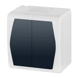 Switch hermes2 2g wh-grey ip44 1002-01