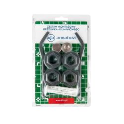 Radiatoru turētāju komplekts KFA Anthracite 1"x 1-2"