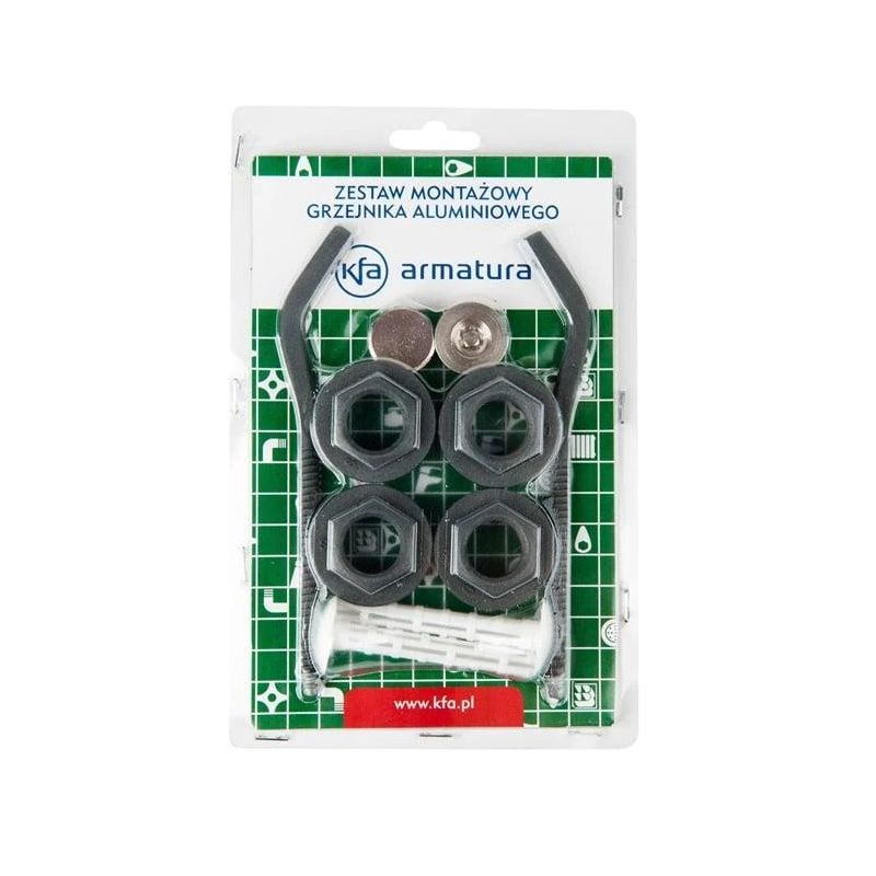 Radiatoru turētāju komplekts KFA Anthracite 1"x 1-2"
