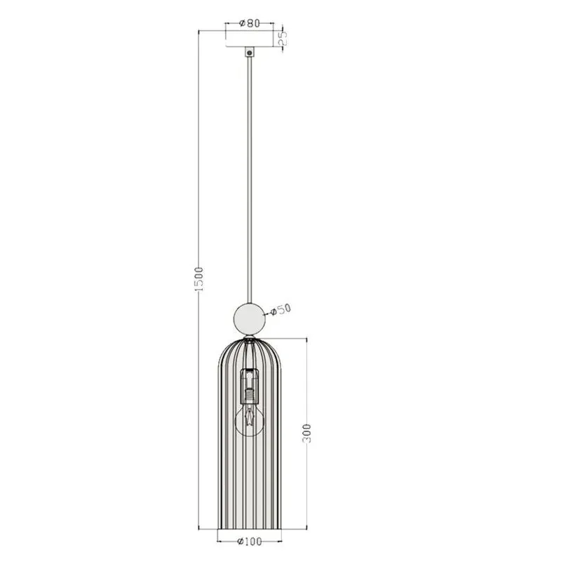 Lampa karināms Light Prestige Piega LP-939-1P white, E14, 1 x 40 W