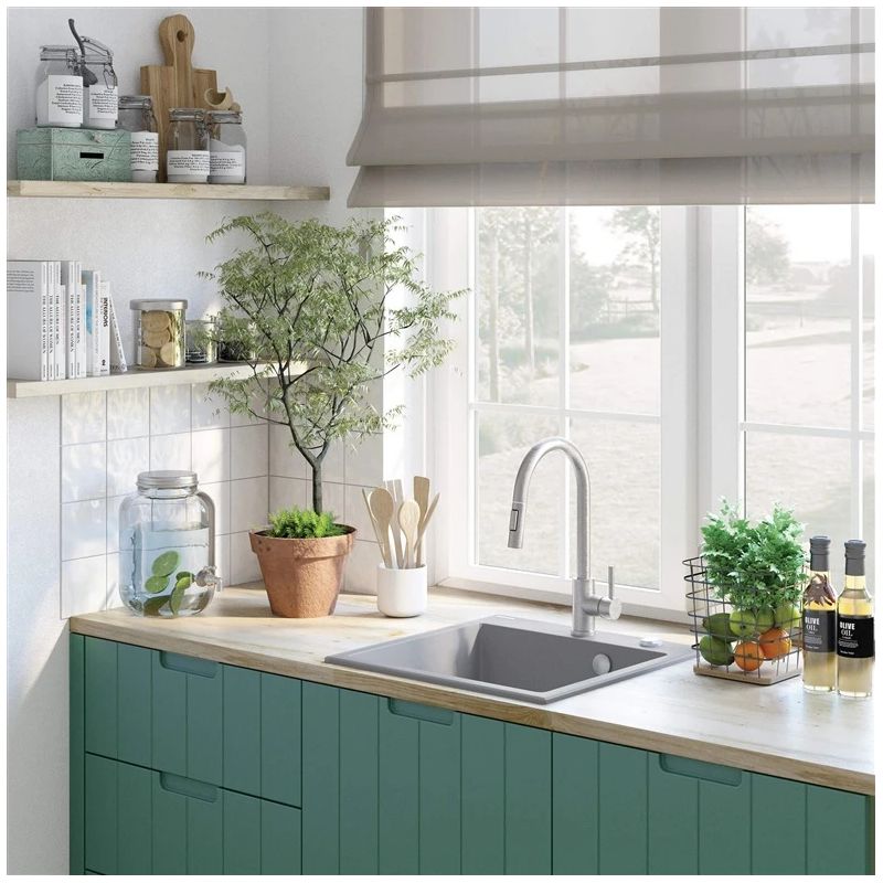 Virtuves jaucējkrāns Deante Lima BBM_F72M nerūsējošā tērauda