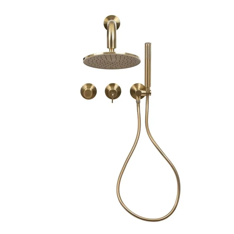 Iebūvējams dušas komplekts Deante Silia NQS_R9YK, zelta krās.