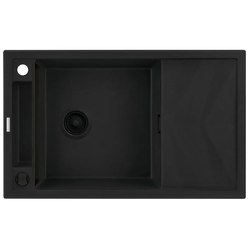 Virtuves izlietne Deante Magnetic ZRM_N113, granīts, 82 cm x 50 cm x 20.5 cm, nero
