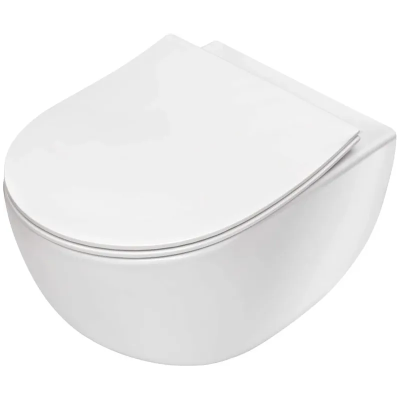 Tualete, pakarināms Deante Peonia, ar vāku, 510 mm x 360 mm