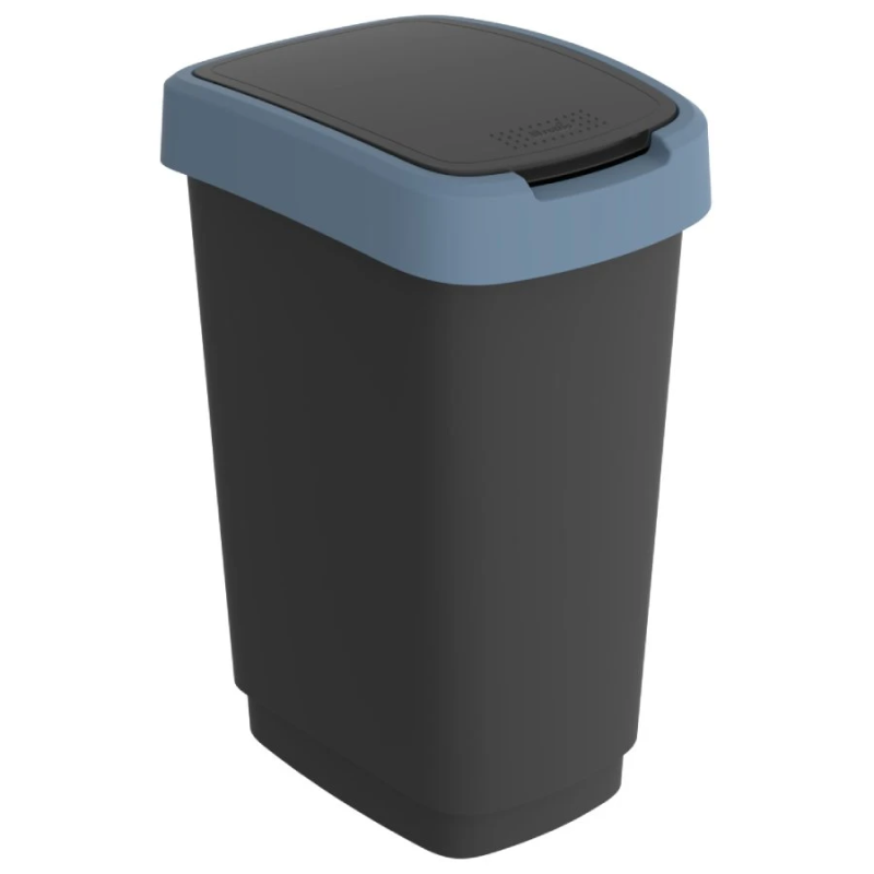 Atkrit.konteiners 25L Twist, melns-zils