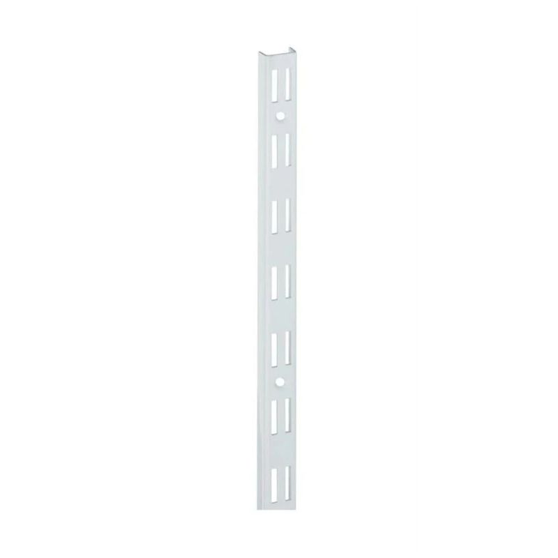 Double slotted upright 150cm integ white