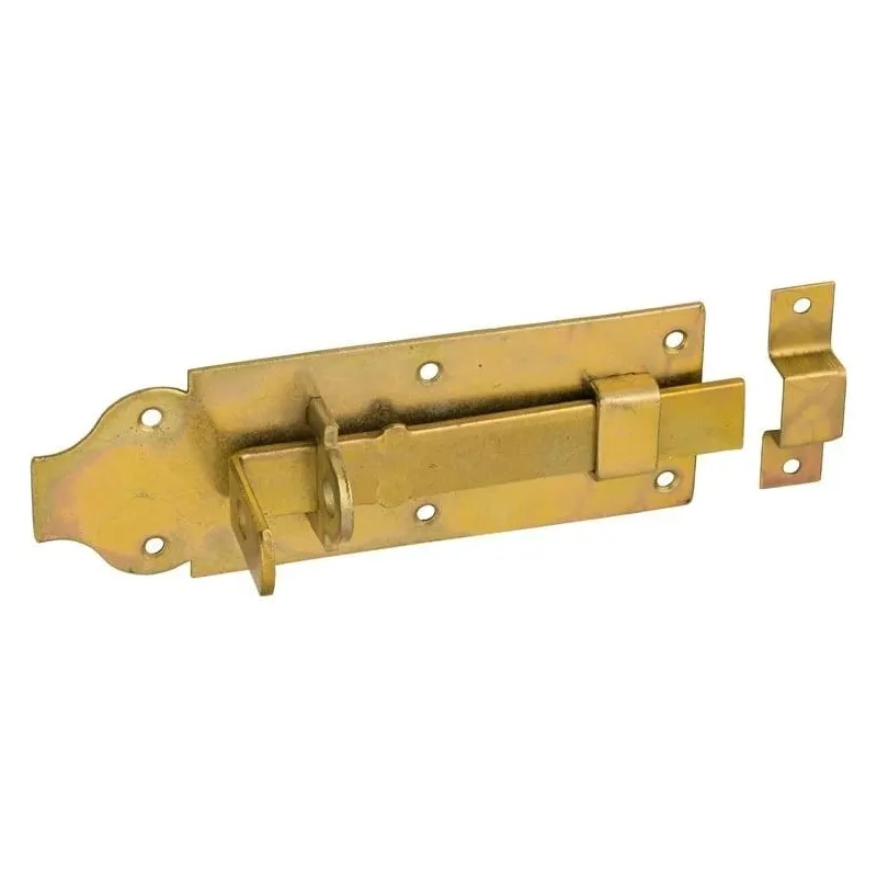 Durvju aizbīdnis Domax 611101-853601, dzeltena krās., 18 cm x 6.5 cm