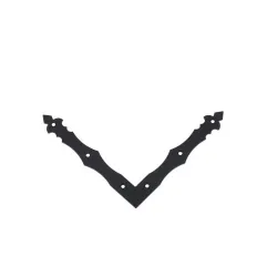 Dekoratyvinis kampukas Domax 89912, 3 cm, dažyta, juoda sp.