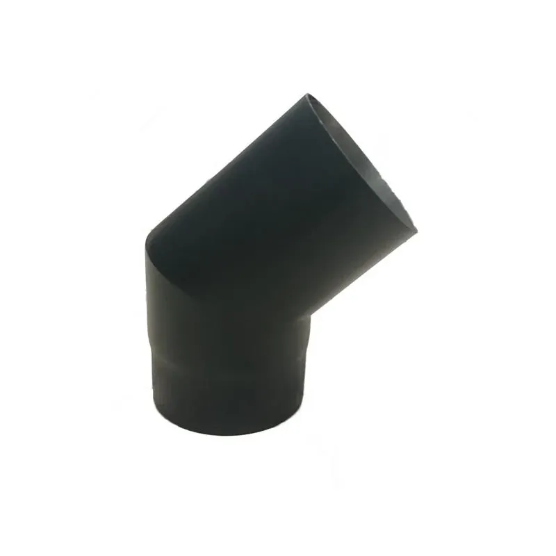 Dūmvada līkums Wadex, melna krās., 115 mm, 45 °