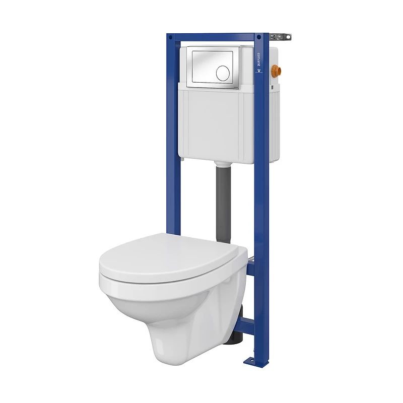 Klozetpods ar rāmi un pogu Cersanit S701-022