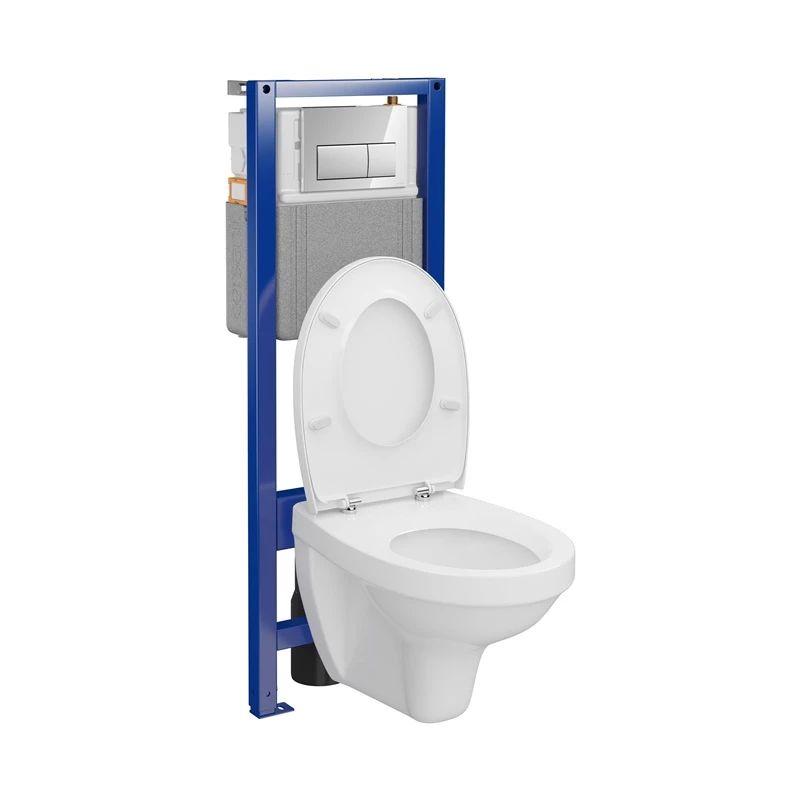 Klozetpods ar rāmi un pogu Cersanit S701-022