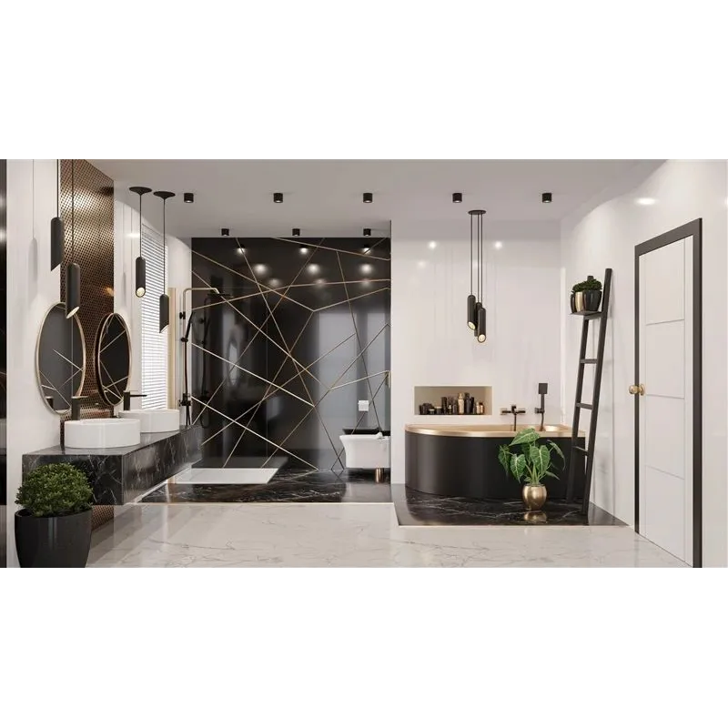 Vannas jaucējkrāns Invena Midnight BW-35-014-V, zelta krās.-melna krās.