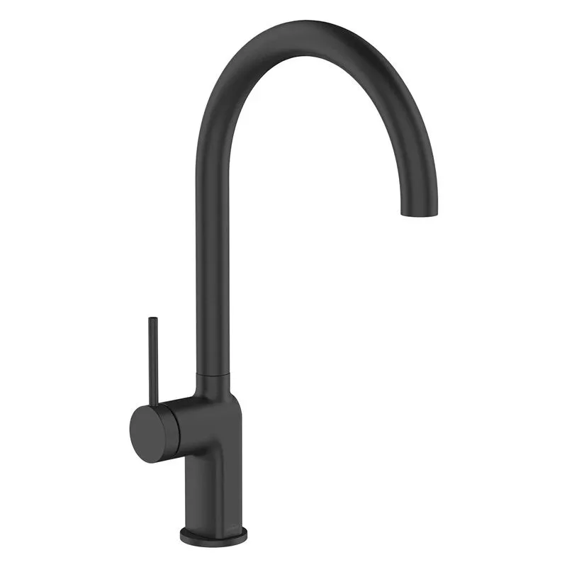 Virtuves jaucējkrāns Invena Kawala BZ-75-004-V, melna krās.