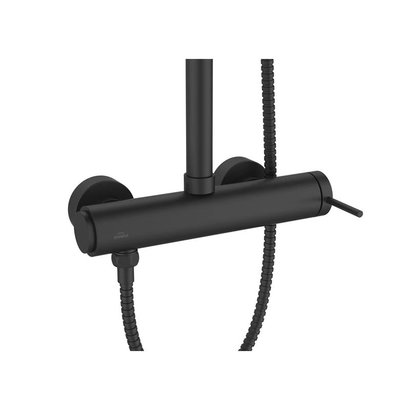 Dušas komplekts ar maisītāju Kawala AU-75-004-V melnā krāsā