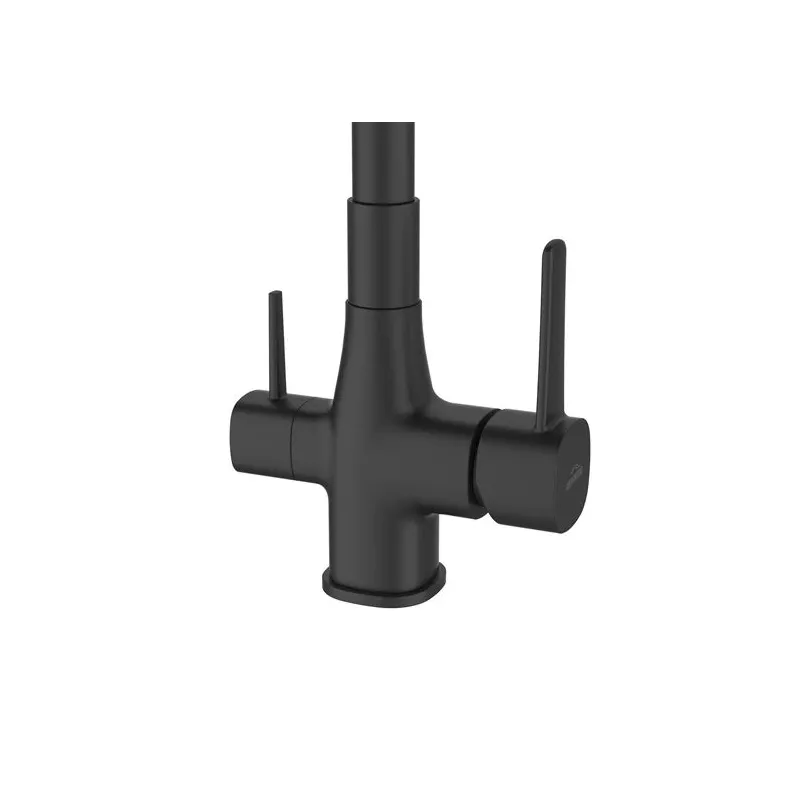 Virtuves jaucējkrāns Invena Glamour BZ-02-F04-V, melna