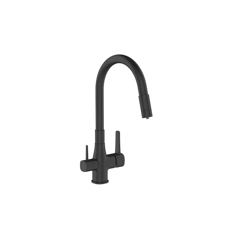 Virtuvinis maišytuvas Invena Glamour BZ-02-F04-V, juoda sp.