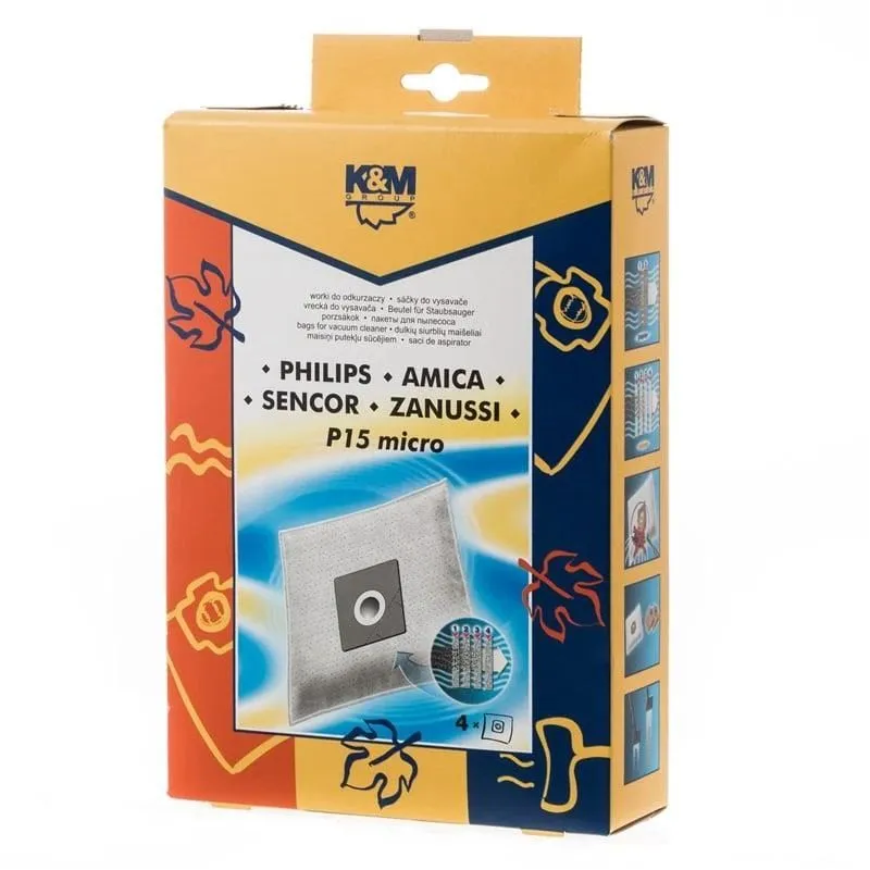 Putekļu sūcēja maiss K&M P15 Mikro