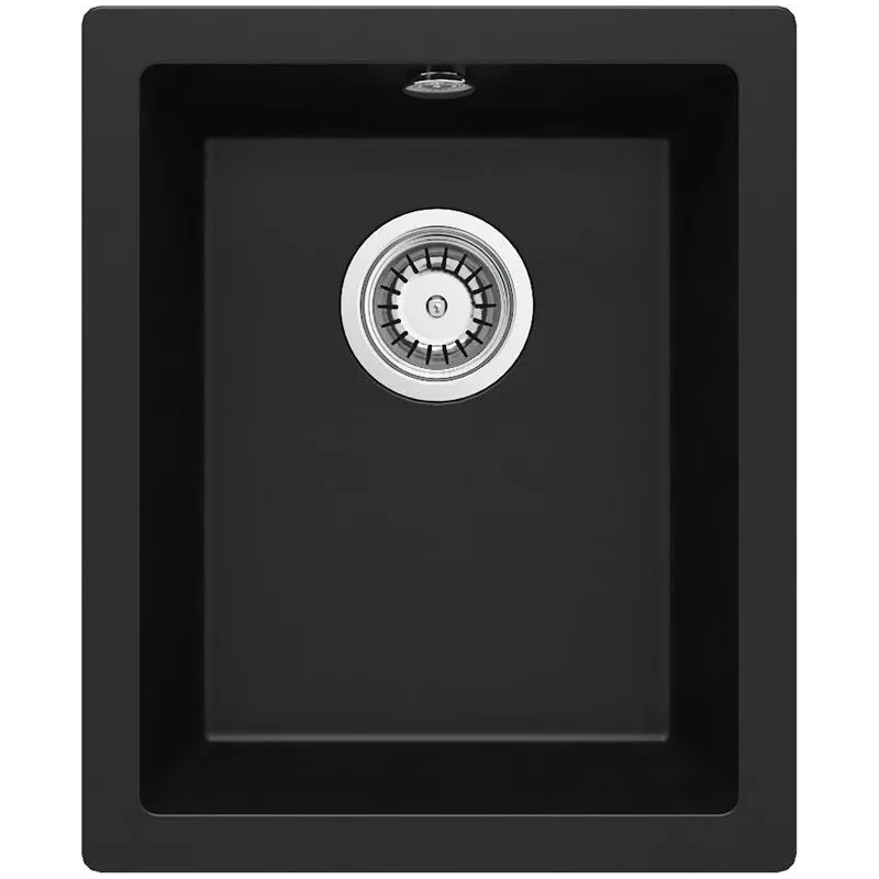 Virtuvinė plautuvė Deante Corda ZQA_N10B, granitas, 38 cm x 44 cm x 18 cm, nero