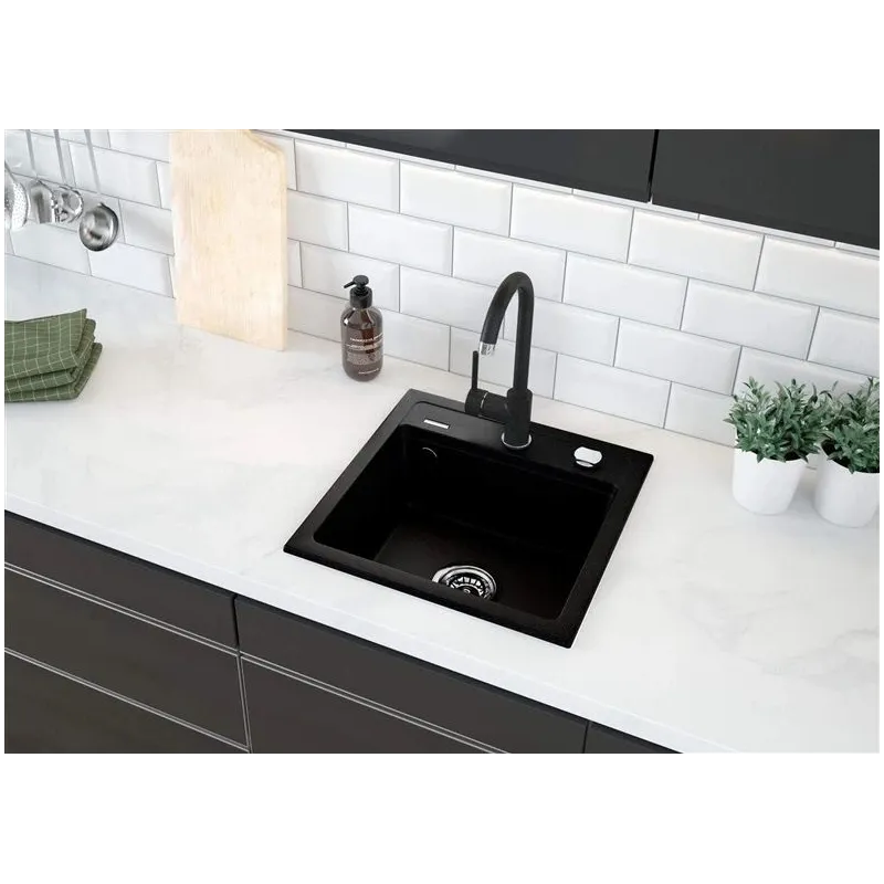 Zorba gran sink 44x44x18 zqz_n103 blk