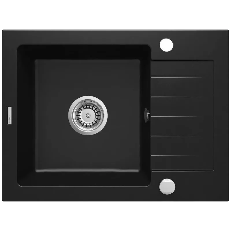 Virtuves izlietne Deante Zorba ZQZ_N11A, granīts, 58 cm x 44 cm x 15 cm, nero