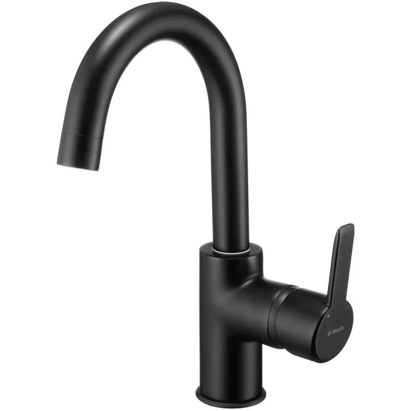 Izlietņu jaucējkrāns Deante Arnika BQA_N24M, melna krās.